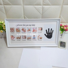 亚马逊供货商宝宝12个月相框手脚印纪念儿童成长记录相框挂墙摆台