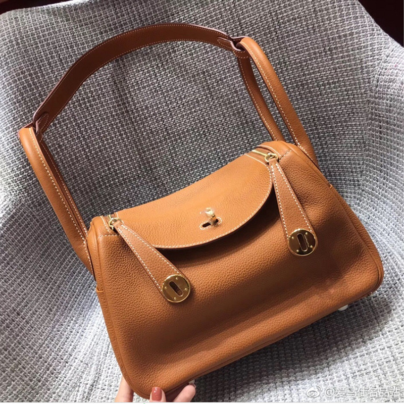 2023 New First Layer Doctor Bag Lychee Pattern Lindy Bag Women's Shoulder Handbag Medical Box Cowhide Pillow Women's Bag