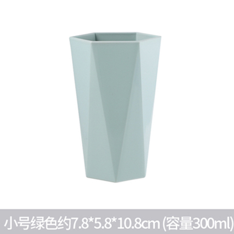 Supply Household Nordic Color Diamond Washing Cup Tooth Cup Plastic Fashion Minimalist Creative Gargle Cup Wholesale