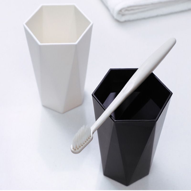 Supply Household Nordic Color Diamond Washing Cup Tooth Cup Plastic Fashion Minimalist Creative Gargle Cup Wholesale