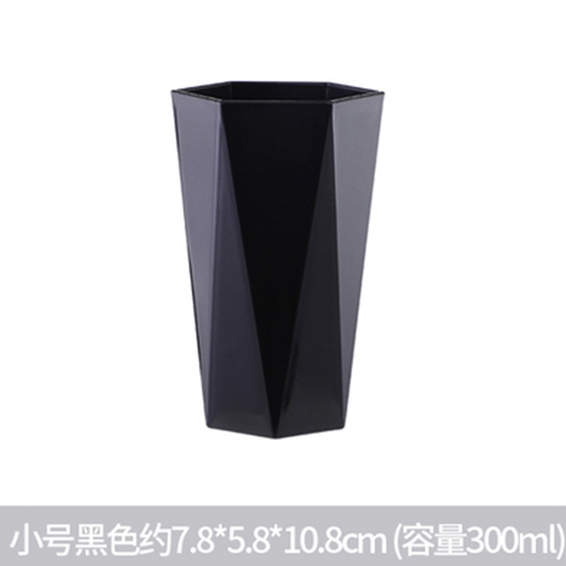 Supply Household Nordic Color Diamond Washing Cup Tooth Cup Plastic Fashion Minimalist Creative Gargle Cup Wholesale