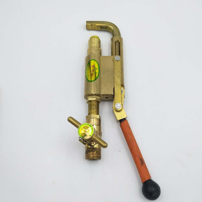 批发液化气钢瓶导气枪 煤气罐导气管枪头 铜钩充气枪液化气过桥管