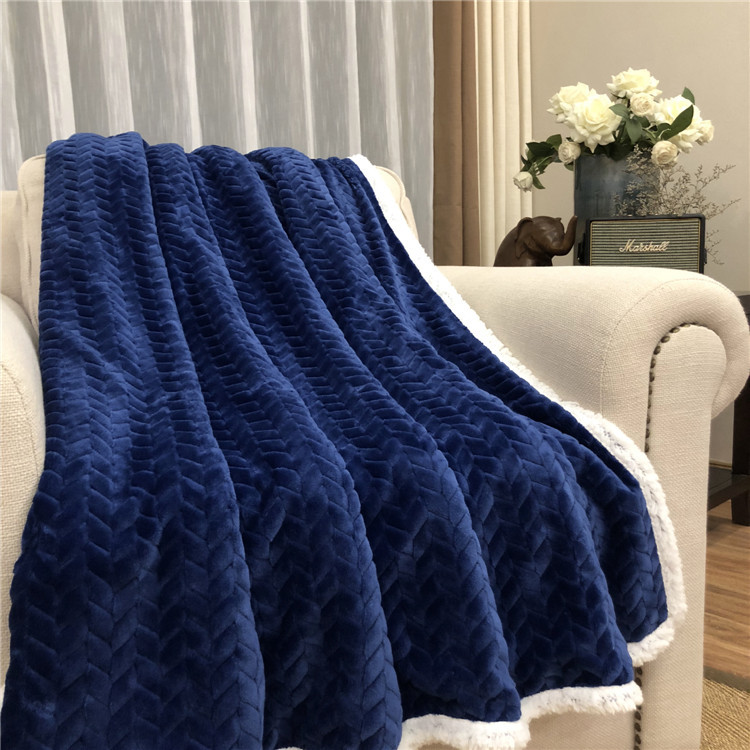 Thickened Flannel Blanket Winter Blanket Office Nap Blanket Autumn and Winter Air Conditioning Blanket Nap Blanket