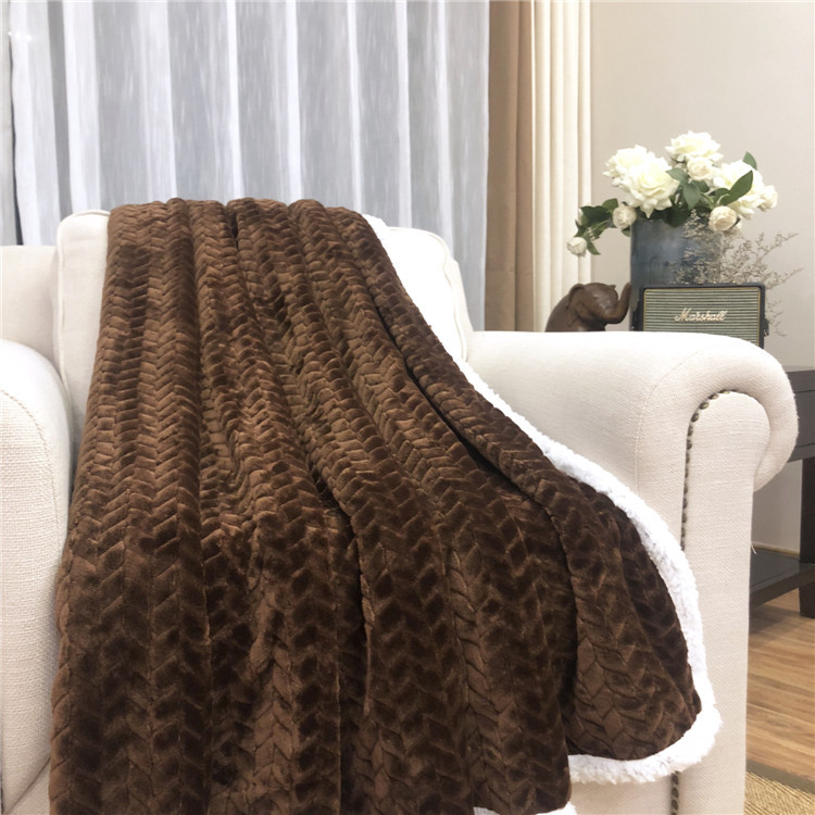 Thickened Flannel Blanket Winter Blanket Office Nap Blanket Autumn and Winter Air Conditioning Blanket Nap Blanket