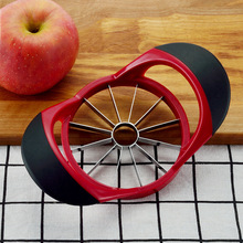 不锈钢苹果切片器 家用塑料水果分割器切片刀 切果器 12片苹果切