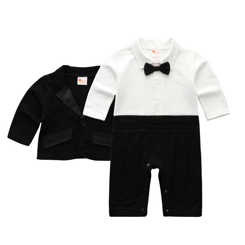 Foreign Trade Children's Clothing Wholesale First-Hand Supply Boy's Two-Piece Bag Fart Romper Baby Spring and Autumn Baby Jumpsuit Baby Clothes