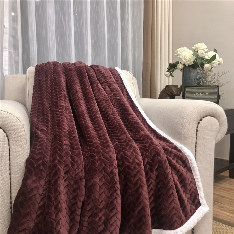 Thickened Flannel Blanket Winter Blanket Office Nap Blanket Autumn and Winter Air Conditioning Blanket Nap Blanket