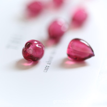 梵赛茜玫红色蜜蜡色鸡油黄琉璃天然淡水珍珠3.5mm左右花蕾圆形球