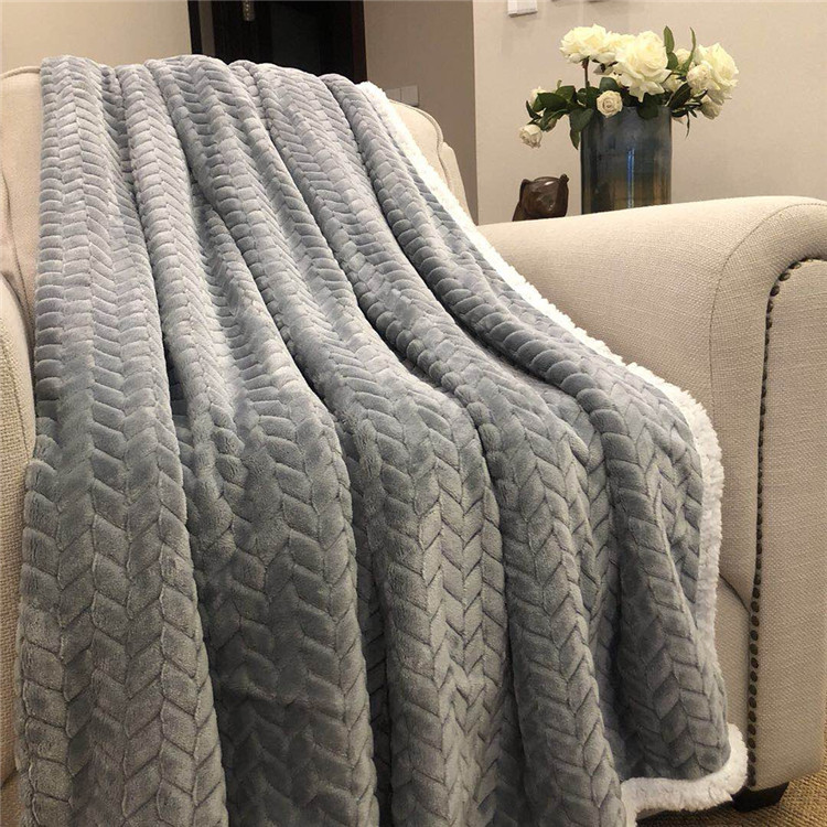 Thickened Flannel Blanket Winter Blanket Office Nap Blanket Autumn and Winter Air Conditioning Blanket Nap Blanket