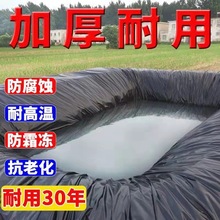 鱼塘防渗膜土工膜蓄水池防漏鱼池护坡防水布养殖专用黑色塑料地膜