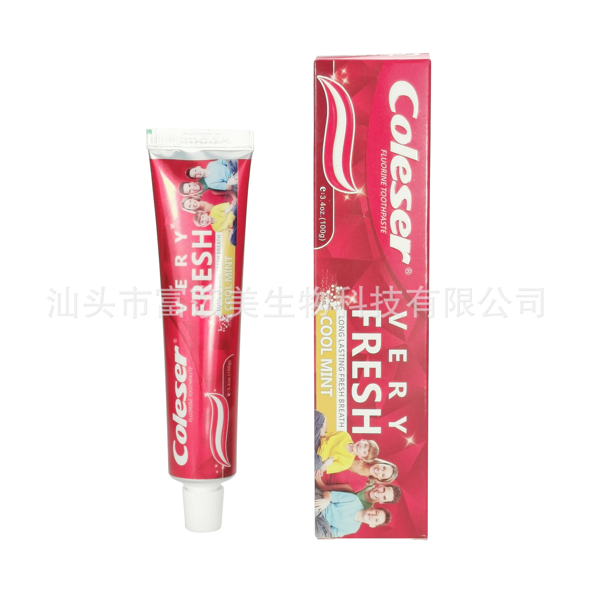 Manufacturer Direct Wholesale 100G Cross-Border Foreign Trade English African Middle East Toothpaste Toothpaste Coleser