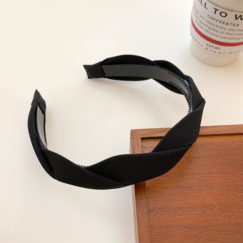 Korean Style Twist Hair Tie High Skull Top Headband Female Outer Wear Elegant Face Wash Hair Fixer Advanced Hairpin Hair Clips Hair Accessories Wholesale