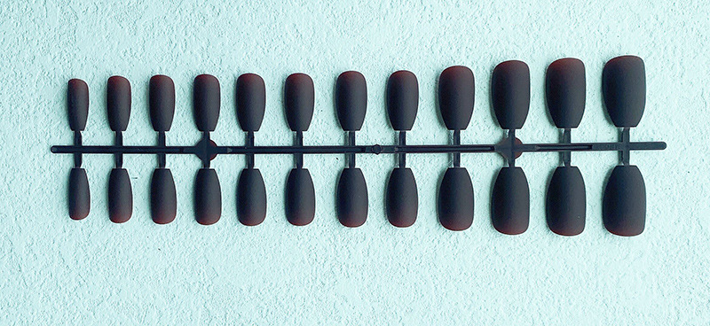 nails哑光磨砂长款棺材甲条装 芭蕾假指甲贴片超薄芭蕾穿戴美甲片