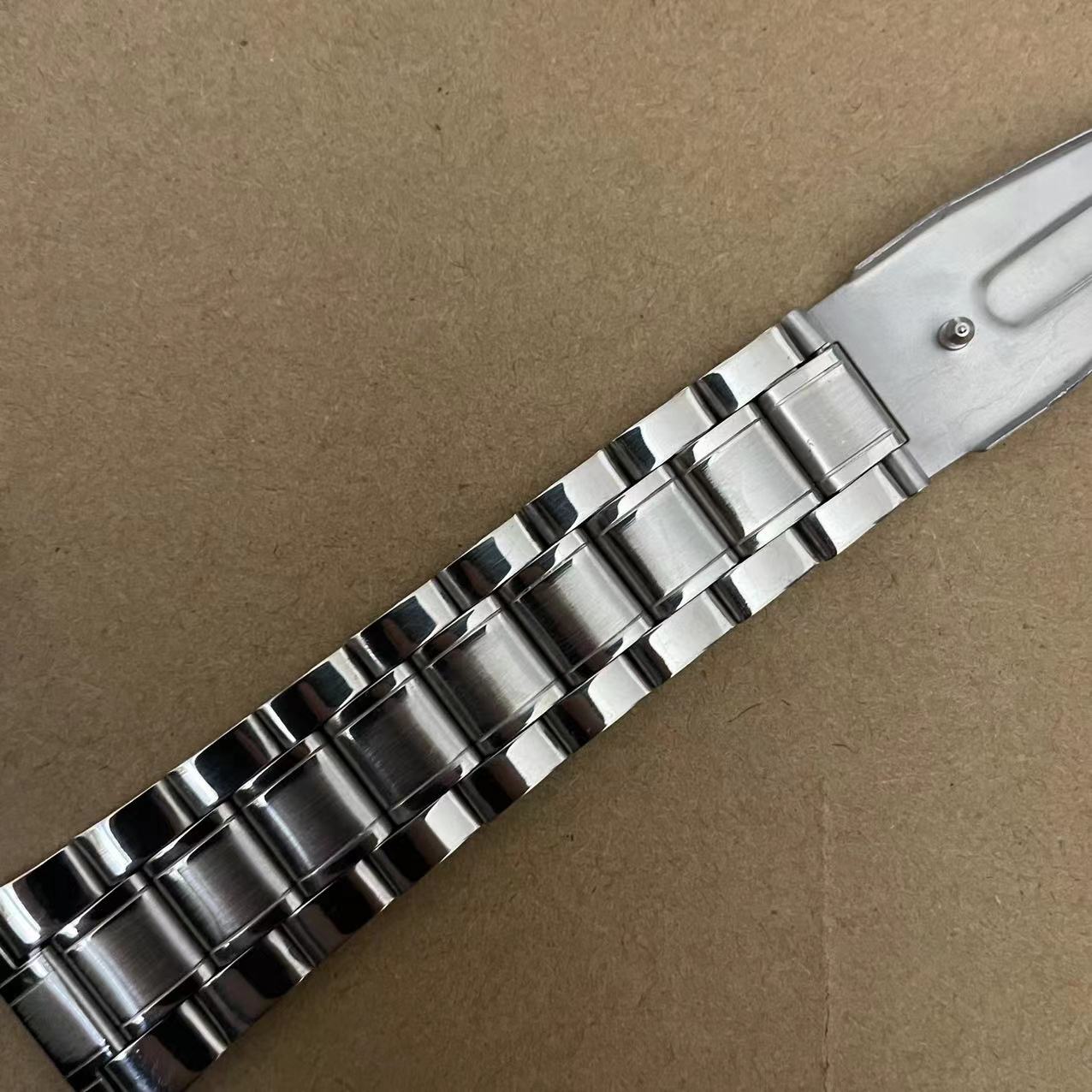 优质不锈钢表带 平口钢带钢男士表链1216 18 20 22mm