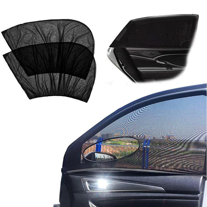 汽车防蚊窗帘 车窗遮阳网 车门防晒网 创意新品 车载户外防蚊罩