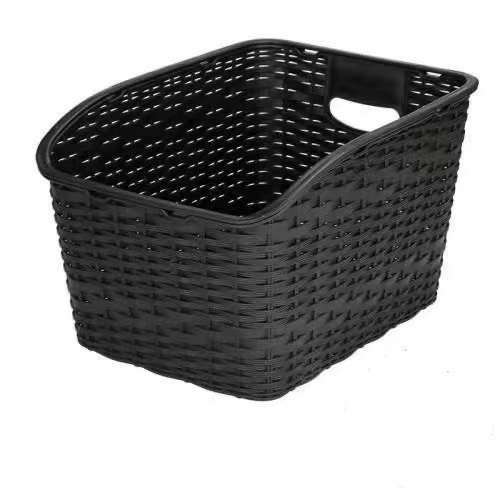 自行车篮子后车筐折叠车学生书包筐载物载宠后置加大塑料筐大容量