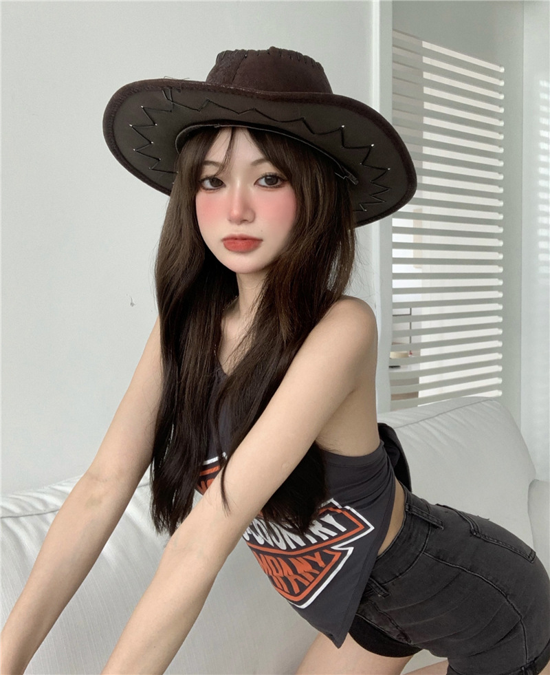 夏季外穿纯欲辣妹风性感挂脖印花小吊带背心女三角巾甜酷抹胸上衣