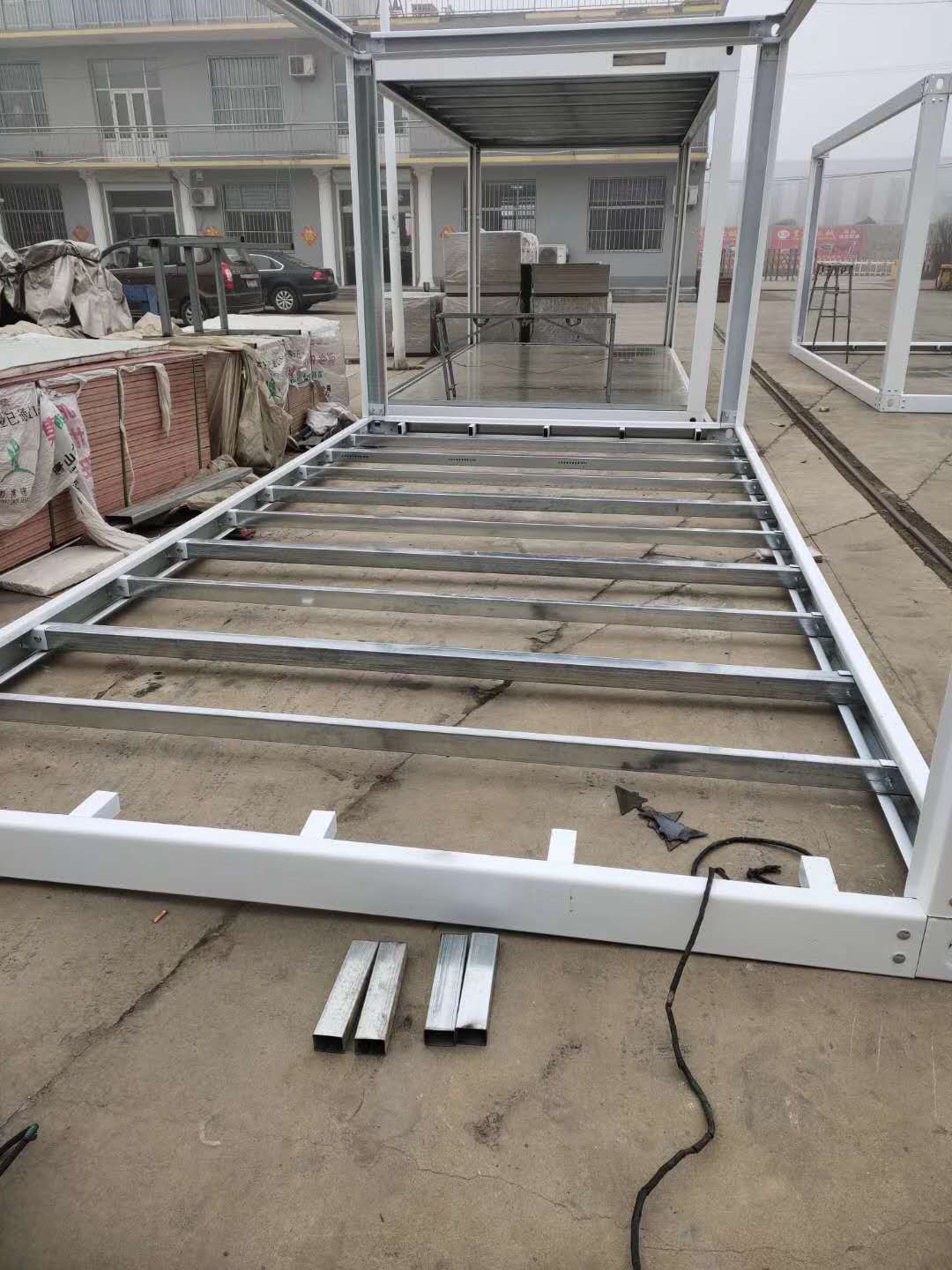 快拼箱房框架 可以反复拆装 强度大可以摞3层