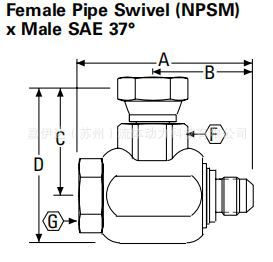 伊顿eaton swivel joints fs65001-1616-01 旋转接头多款供选