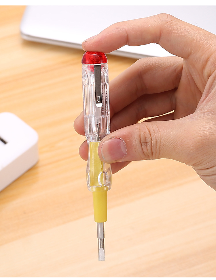 厂家直销 雄冠 电笔测电笔 红头电笔 双用钢批测电笔厂家直销