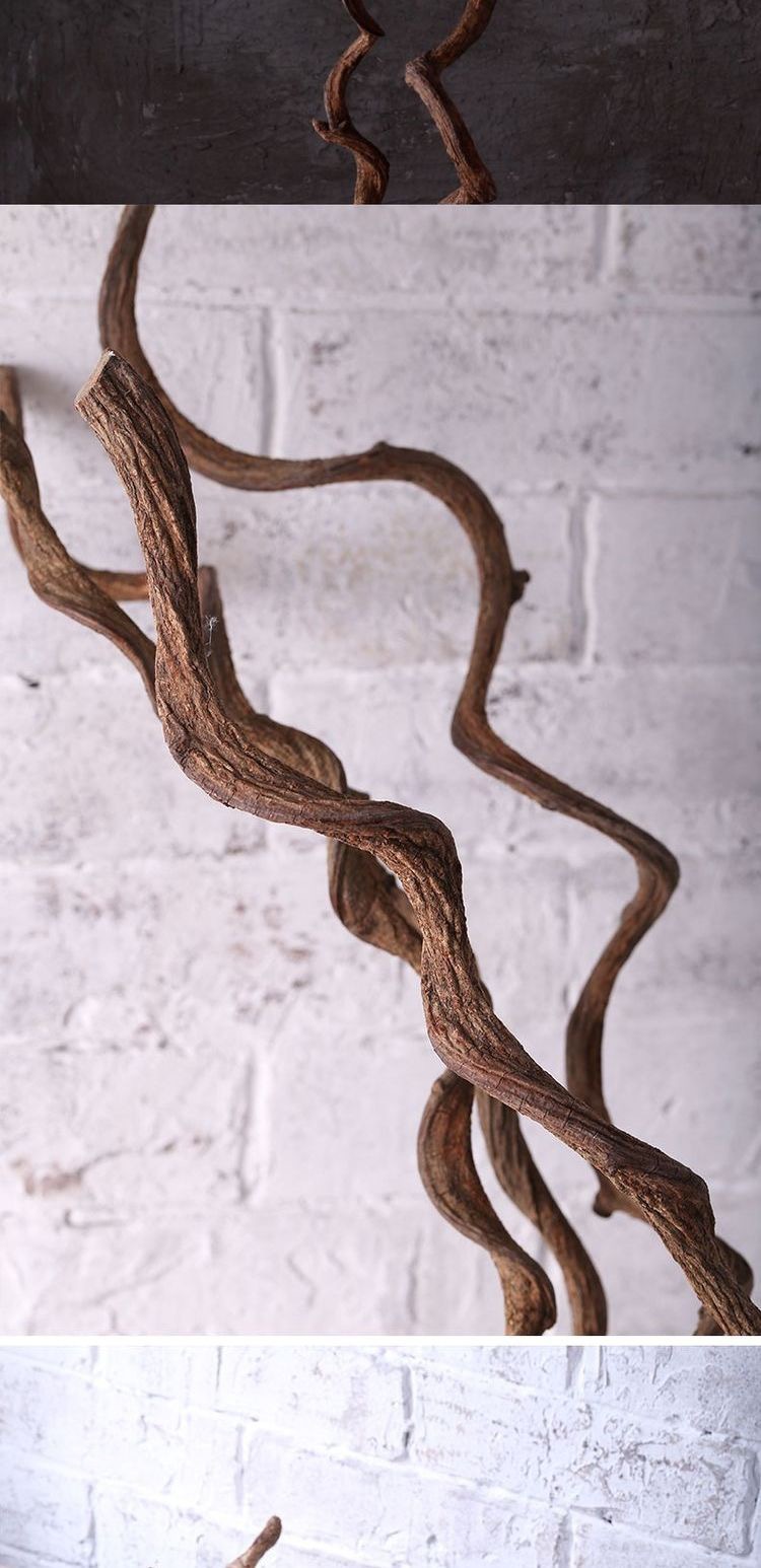 批发2米长树藤装饰枯藤造景藤条过江龙山藤过江龙老藤 软装袋子配