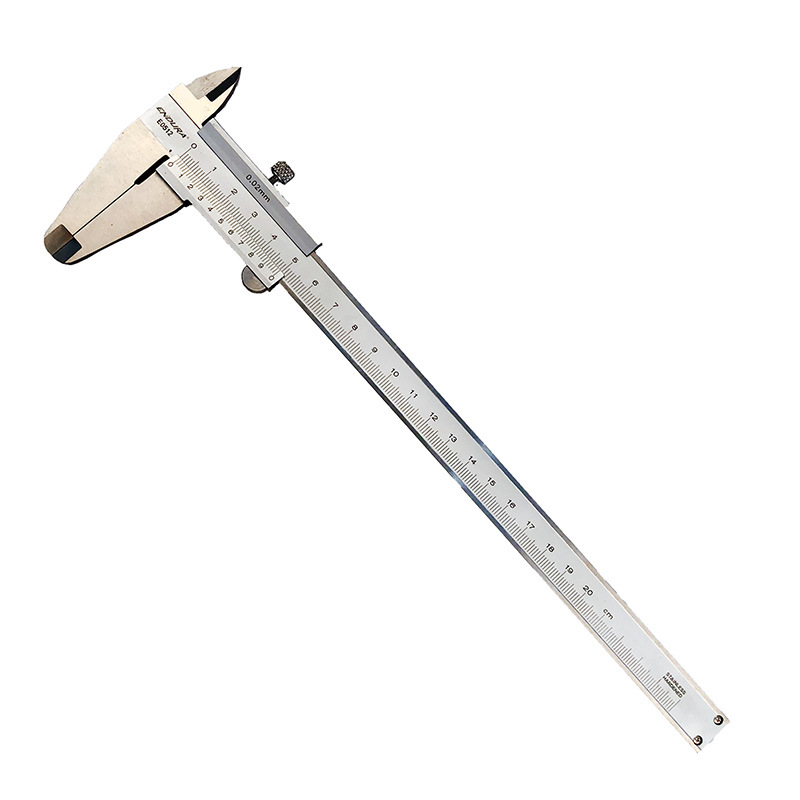 力易得不锈钢游标卡尺200mm工具量具e0512