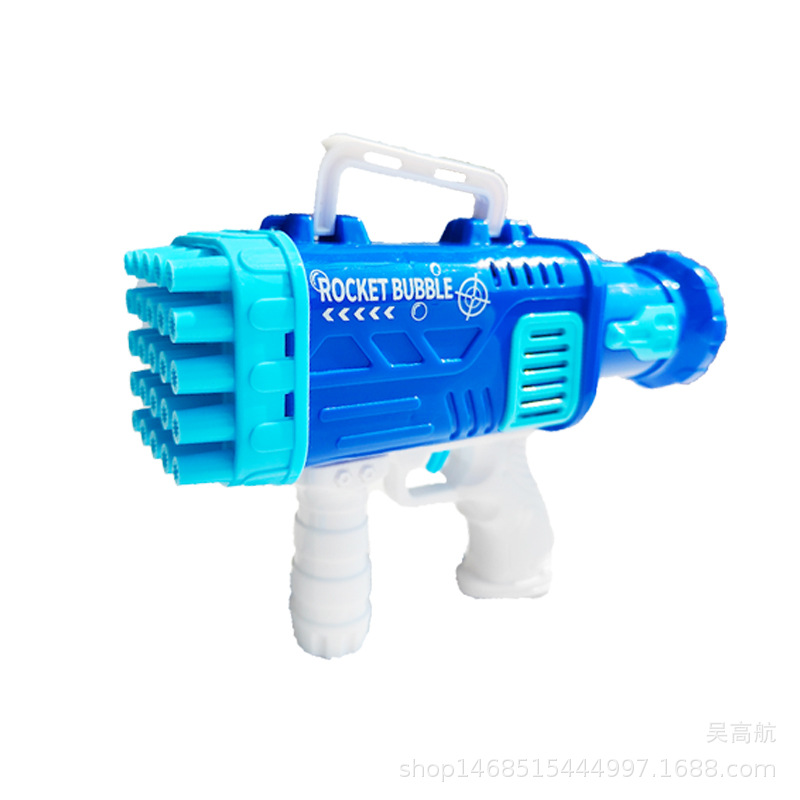 25-Hole Bubble Blowing Machine Children's Handheld Internet Hot Electric Gatling Gun Boys and Girls Automatic Bubble Gun Toy