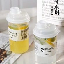日本进口NAKAYA随手杯冷水壶便携耐热水杯冰箱冷泡杯果汁瓶茶杯