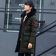 棉衣男士外套冬季修身加厚中长款棉袄新款韩版青年棉派克服男潮流