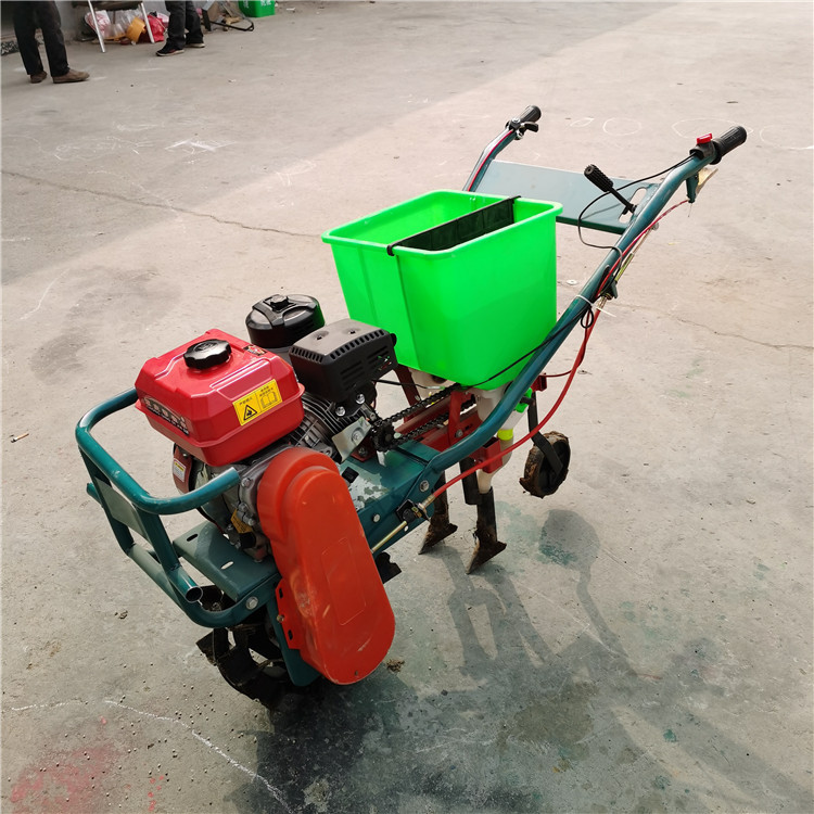 玉米大豆追肥机汽油施肥播种机河北玉米精播机价格