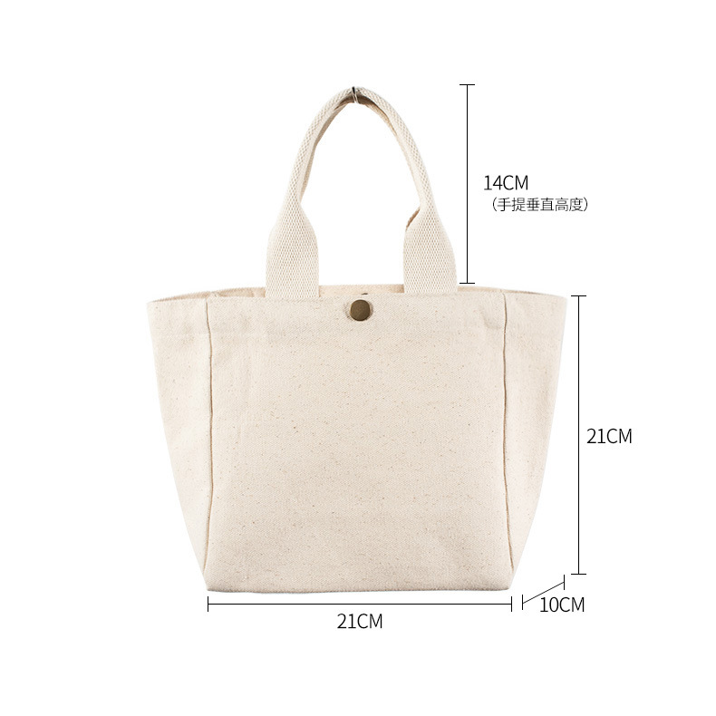 New Blank Spot Multi-Specification One-Shoulder Portable Cotton Bag All-Match Casual and Portable Commuting Clutch Canvas Bag