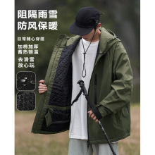 冬新防风防水滑雪服男时尚潮加棉加厚登山服保暖夹克外套M70-P140