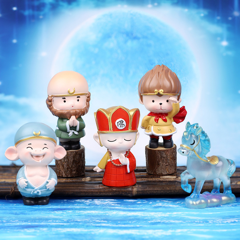 遇见西游盲盒手办 孙悟空猪八戒儿童玩具桌面公仔摆件创意礼品