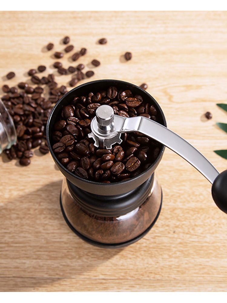 天喜手动咖啡豆研磨机现磨手摇磨豆机器具小型家用手磨咖啡机1071