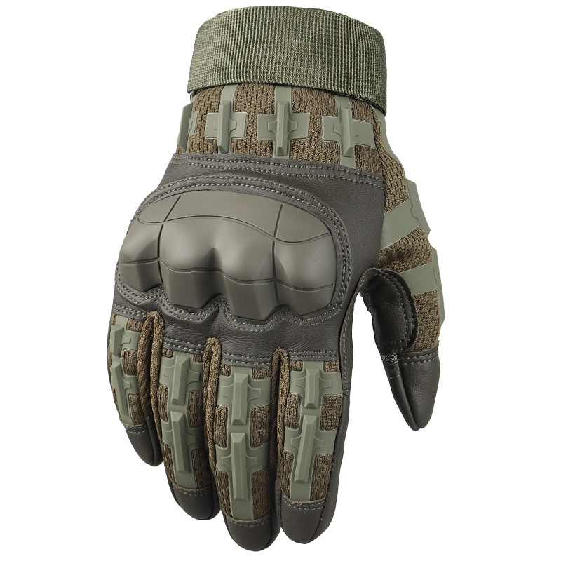 Outdoor Special Forces Camouflage Anti-Knife Cutting Tactical Gloves Riding Motorcycle Touch Screen Full Finger Sports Anti-Slip Military Fans Men