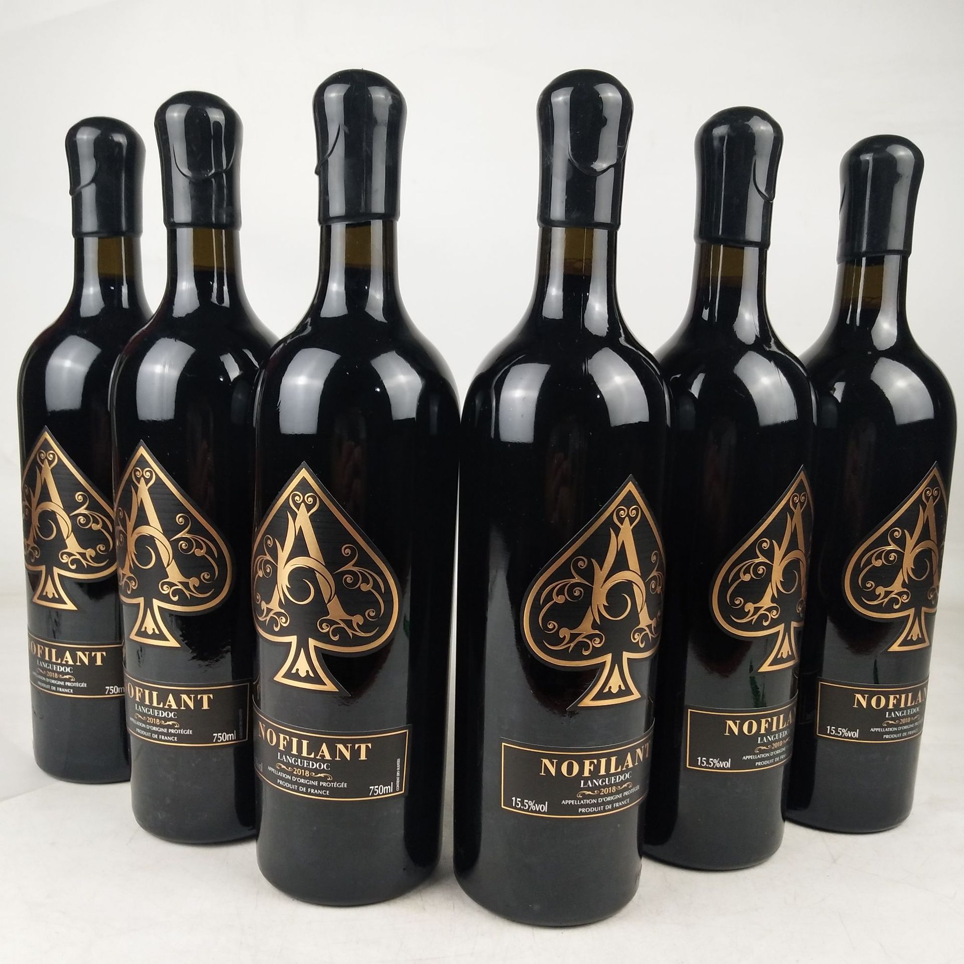 法国进口红酒诺菲兰特黑桃a干红葡萄酒15.5度重型瓶西拉考拉一号