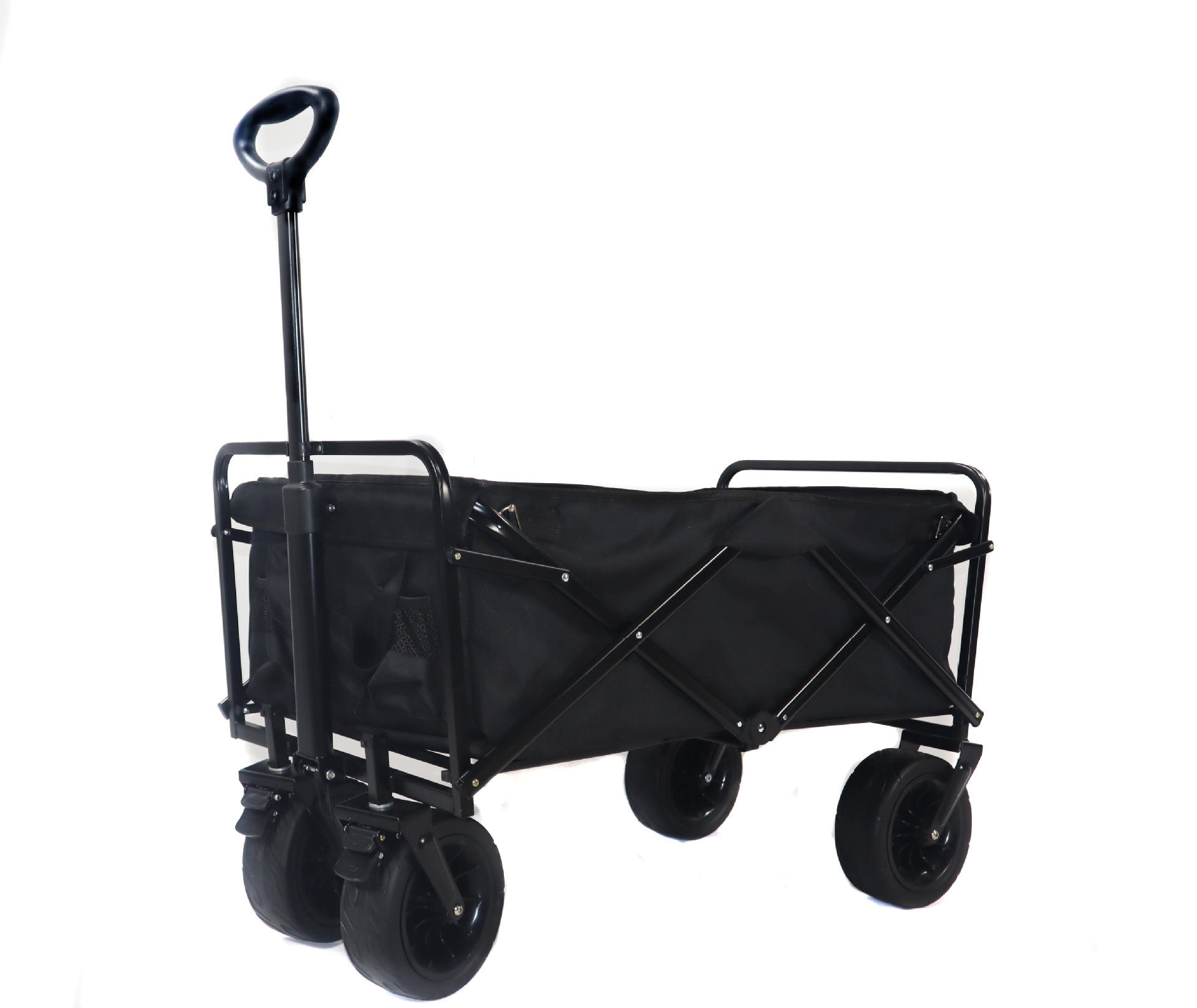户外聚拢折叠营地车露营野餐拖车多功能手拉车拉货营业折叠车