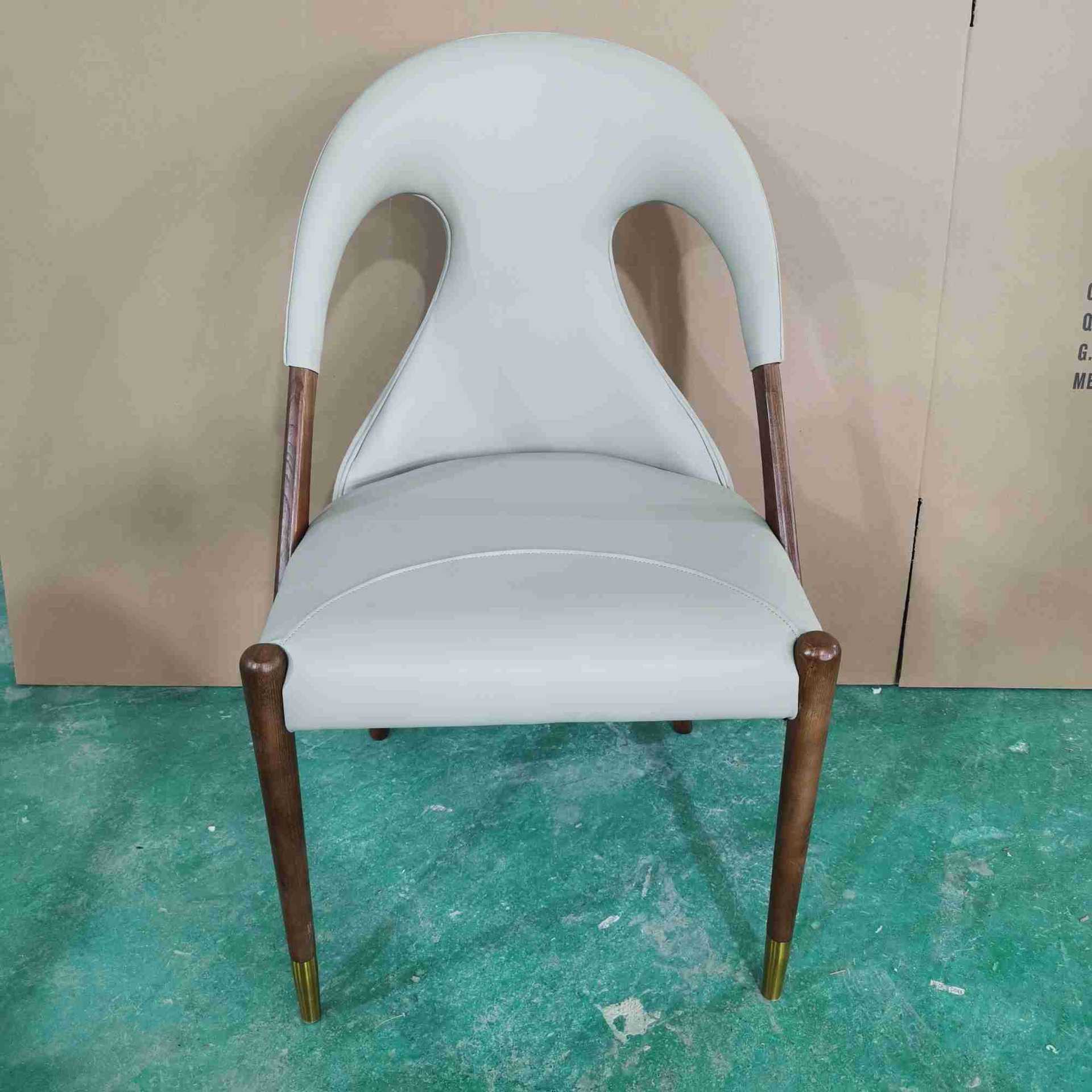 木之里批发实木白蜡木现代休闲餐厅椅子酒店餐厅工程配套实木餐椅