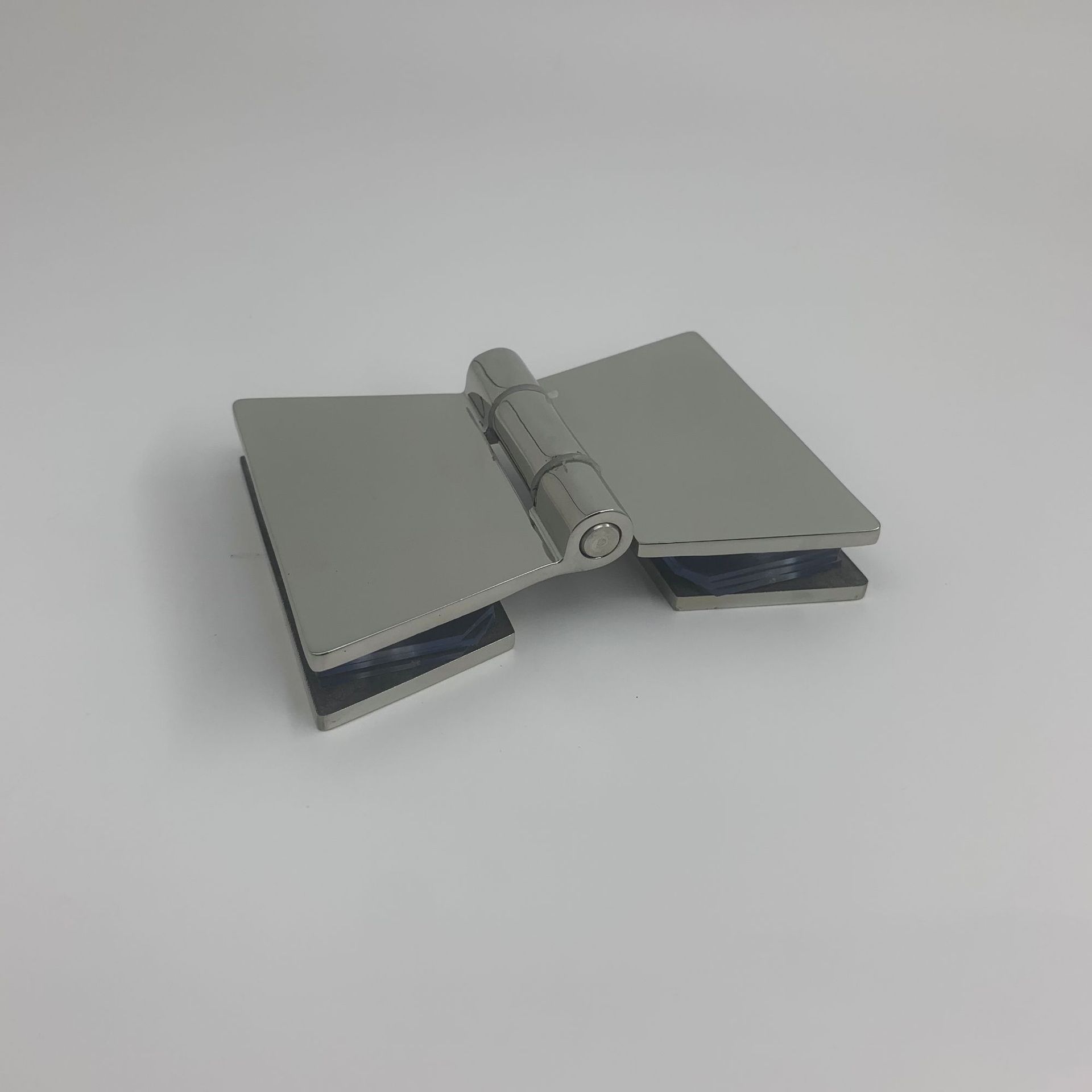 淋浴房玻璃门合页枪灰色简易长条方形浴室铰链不锈钢卫浴五金配件