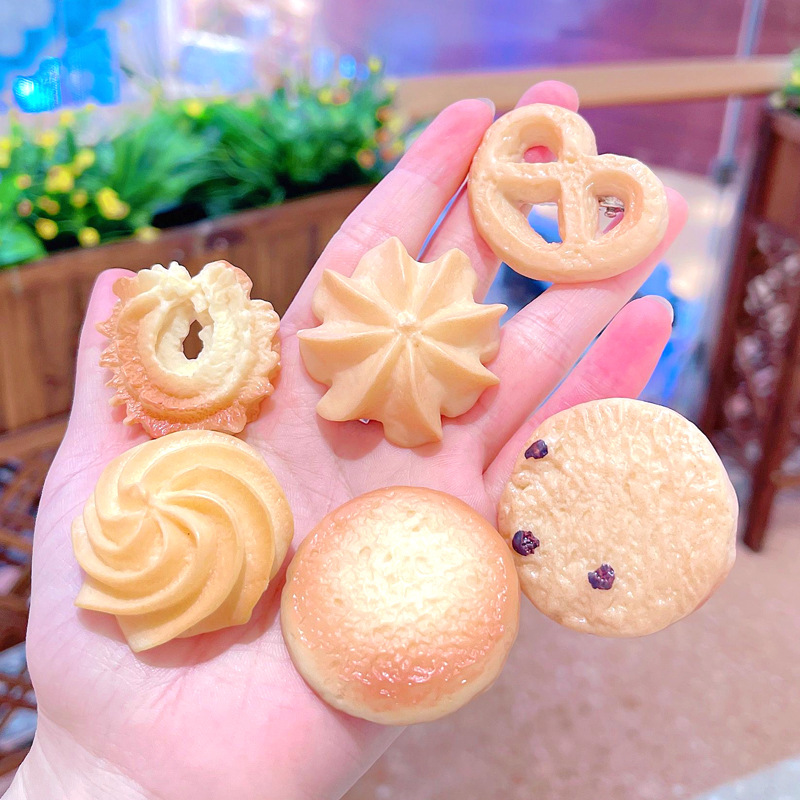 卡通可爱曲奇饼干发夹仿真食物趣味搞怪刘海边夹少女甜美发卡发饰