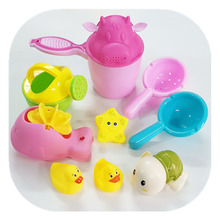 儿童洗澡洗头杯勺子宝宝戏水转转乐水瓢水勺幼儿园游泳馆玩具沙道