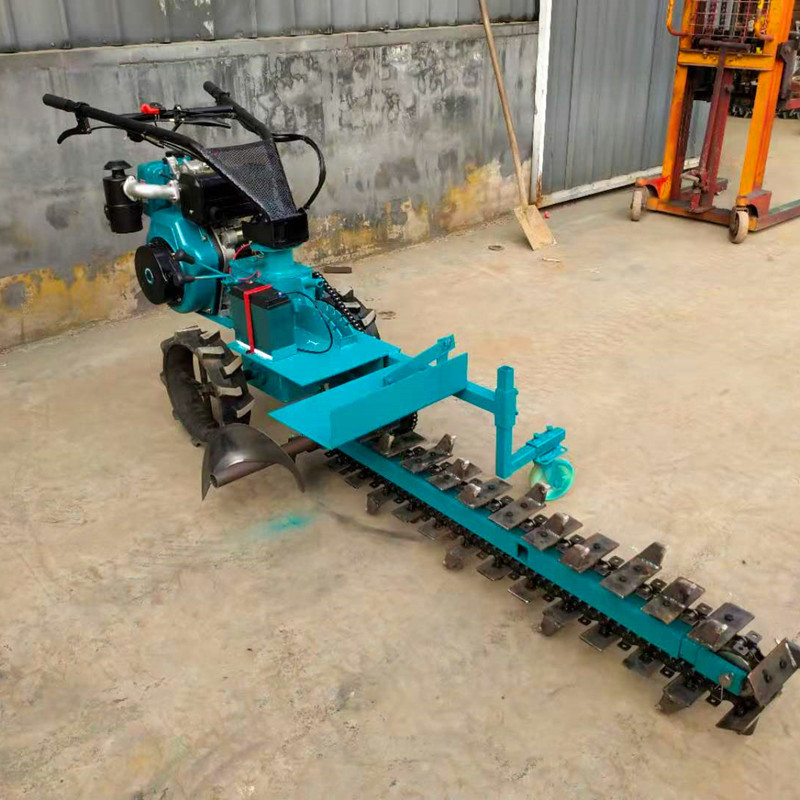 小型柴油开沟机土壤地深度开槽机械自来水渠道开沟机