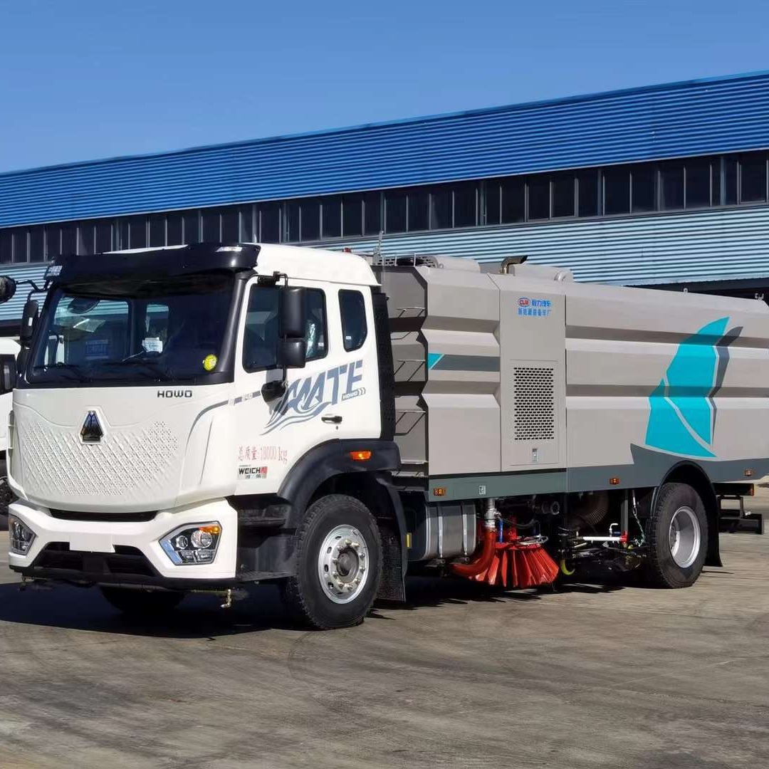 豪沃mate5100轴距潍柴240马力-单桥16方洗扫车(大量现车)-移动环卫之