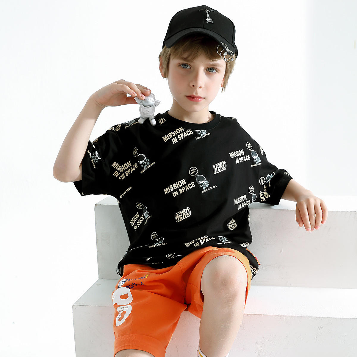 男大童t恤短袖夏装纯棉2022新款帅气儿童半袖男孩童装夏季潮牌t恤