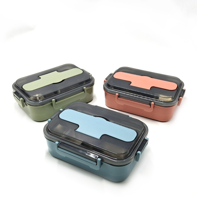 304 Stainless Steel Insulated Lunch Box Portable Separated Office Lunch Box Student Canteen Compartment Kids Lunch Box