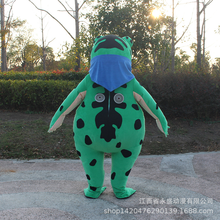 Inflatable Frog Doll Clothing Funny Spoof Toad Doll Clothes Quack Bullfrog Adult Wear Walking Performance Wear