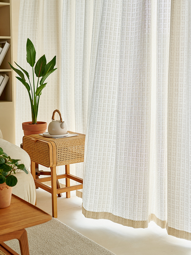 字棉麻窗帘