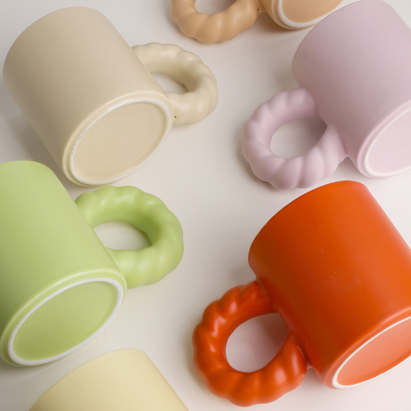 Beihanmei Ins Mug Coffee Cup Good-looking Ceramic Cup Water Cup Household Gift Couple Mug Mixed Batch