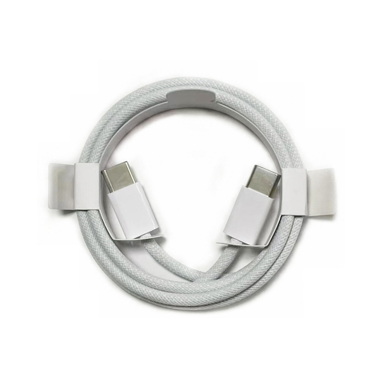 60w双type-c编织快充数据线 适用iphone苹果15手机usb-c对c充电线