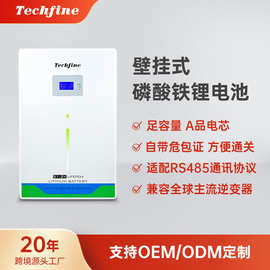 自带BMS太阳能发电储能系统深循环48V壁挂式磷酸铁锂电池lifepo4